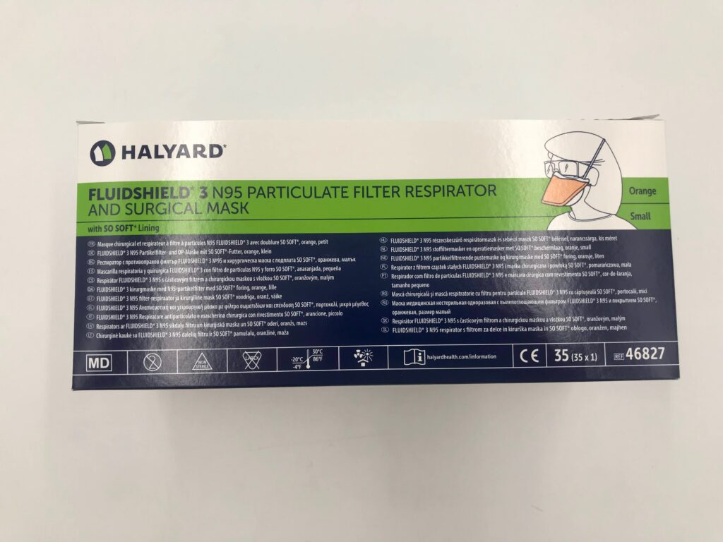 HALYARD 46827 FluidShield 3 N95 Particulate Filter Respirator