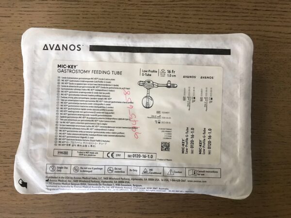 AVANOS 0120-16-1.0 Mic-Key Gastrostomy Feeding Tube 16Fr (X)