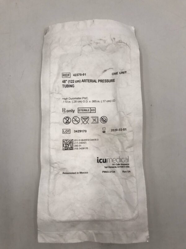 ICU MEDICAL 42370-01 Arterial Pressure Tubing 48" (X)