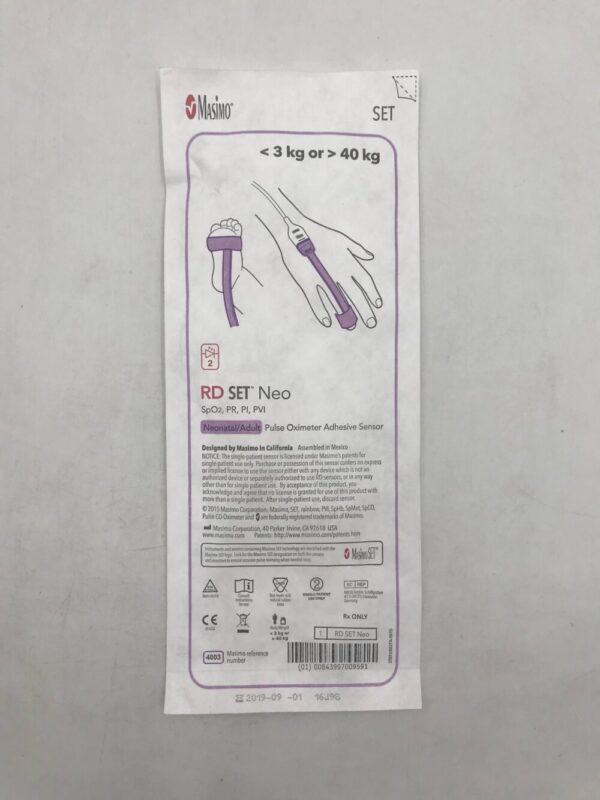 MASIMO 4003 RD Set Neonatal/Adult Pulse Oximeter Adhesive Sensor (X)