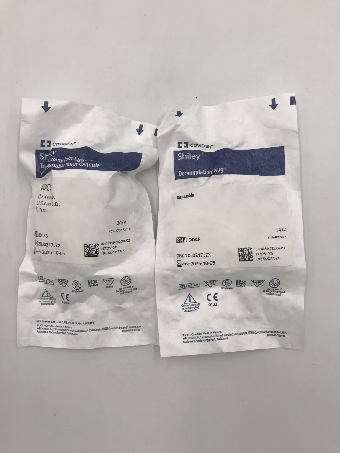 COVIDIEN 6DCFS Shiley Tracheostomy Tube Cuffless w/ Disp Inner Cannula ...