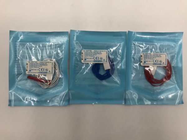 MEDTRONIC 8227103 Subdermal EMG Electrodes w/ Subdermal Ground Electrode & Subdermal Stim Return 12mm 2Channel (X)