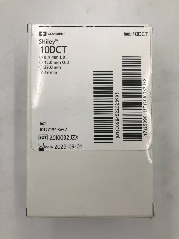 COVIDIEN 10DCT Shiley Tracheostomy Tube Cuffed With Disposable Inner Cannula
