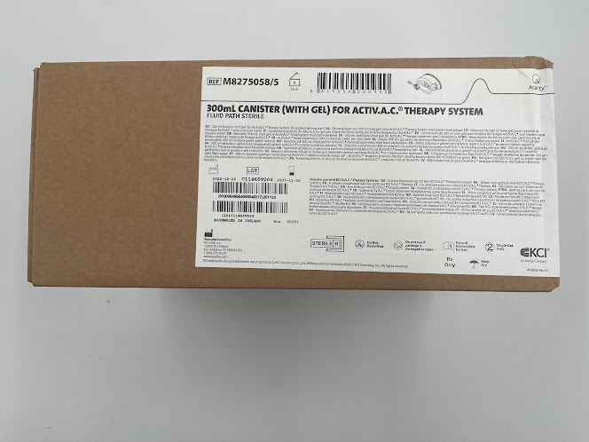 KCI M8275058/5 300mL Canister w/Gel (Box/5) (X)