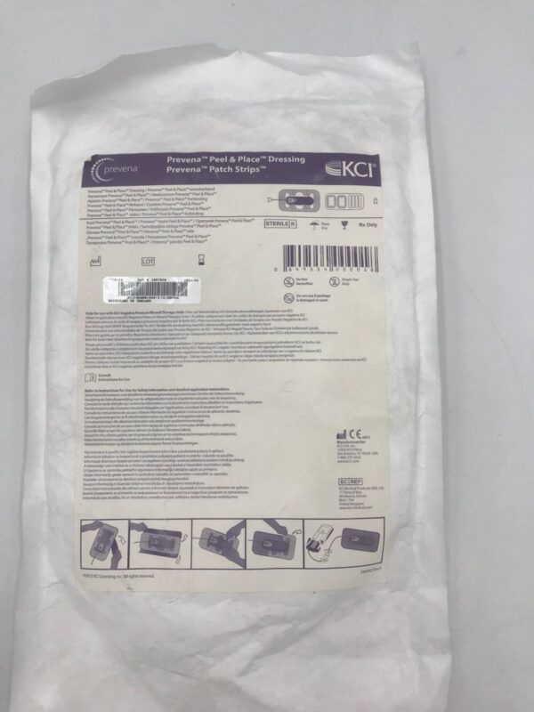 KCI Prevena Peel & Place Dressing Patch Strips 20cm (X)