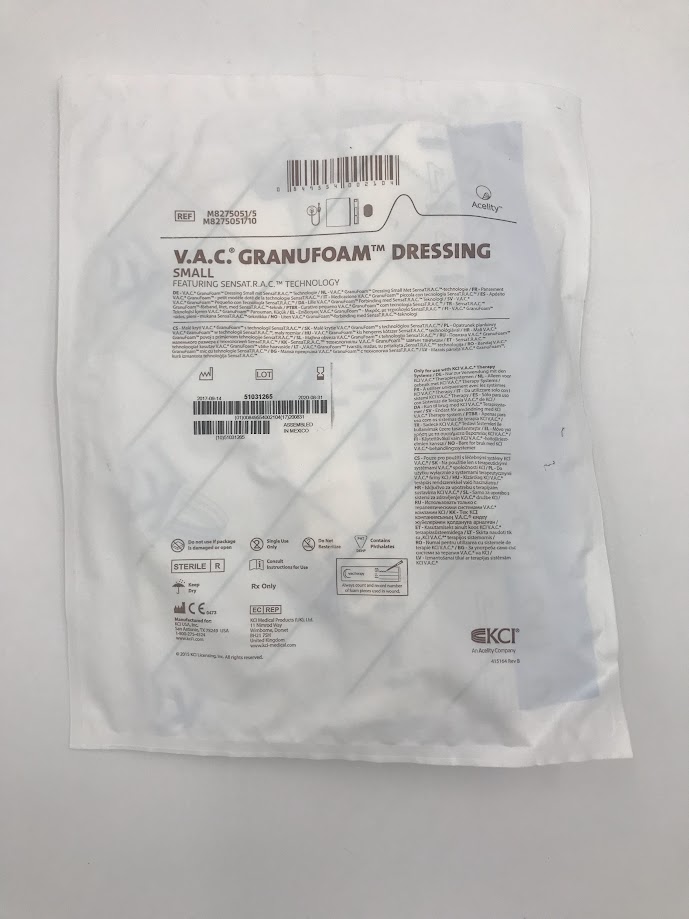 KCI M8275051 V.A.C. GranuFoam Dressing Small (X)