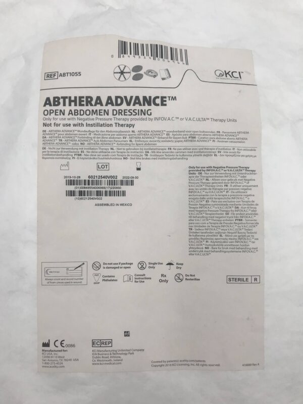 KCI ABT1055 Abthera Advance Open Abdomen Dressing (X)
