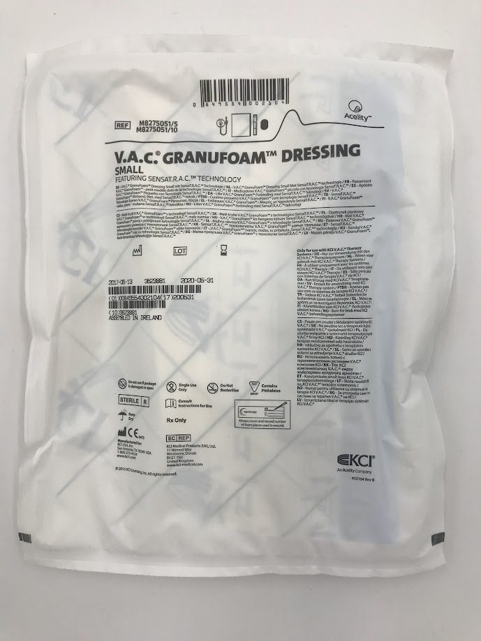 KCI M8275051 V.A.C. GranuFoam Dressing Small (X)