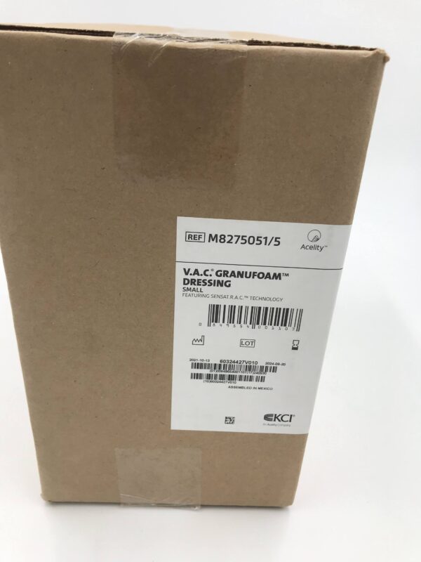 KCI M8275051/5 V.A.C. GranuFoam Dressing Small (5/Box) (X)