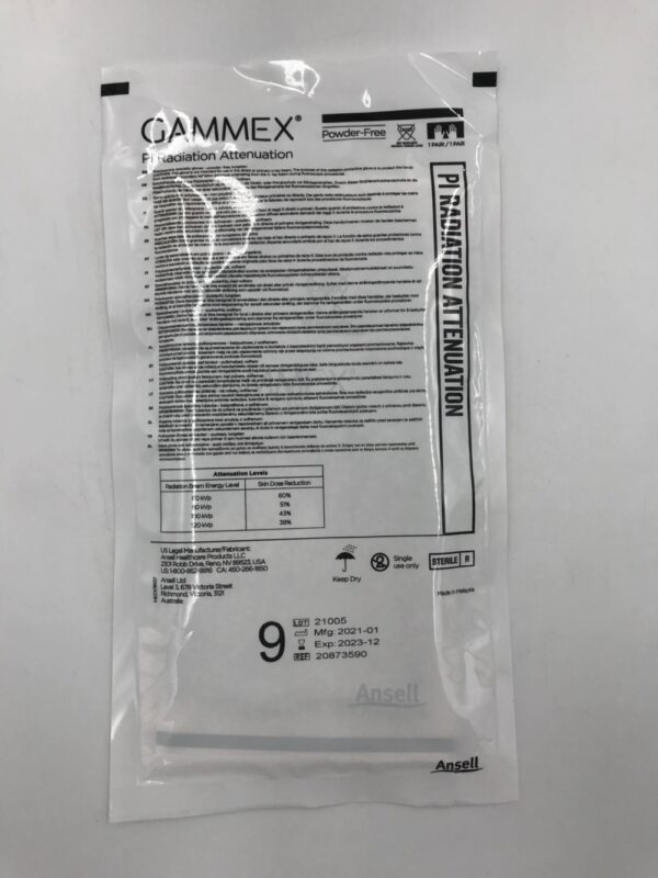 ANSELL 20873590 Gammex PI Radiation Attenuation Size 9 (5Pairs/Box)
