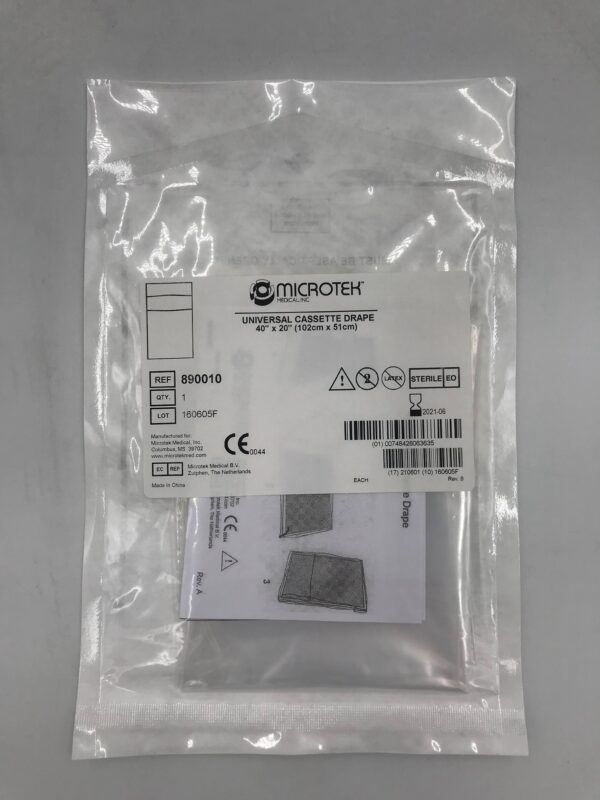 MICROTEK 890010 Universal Cassette Drape 40in x 20in (X)