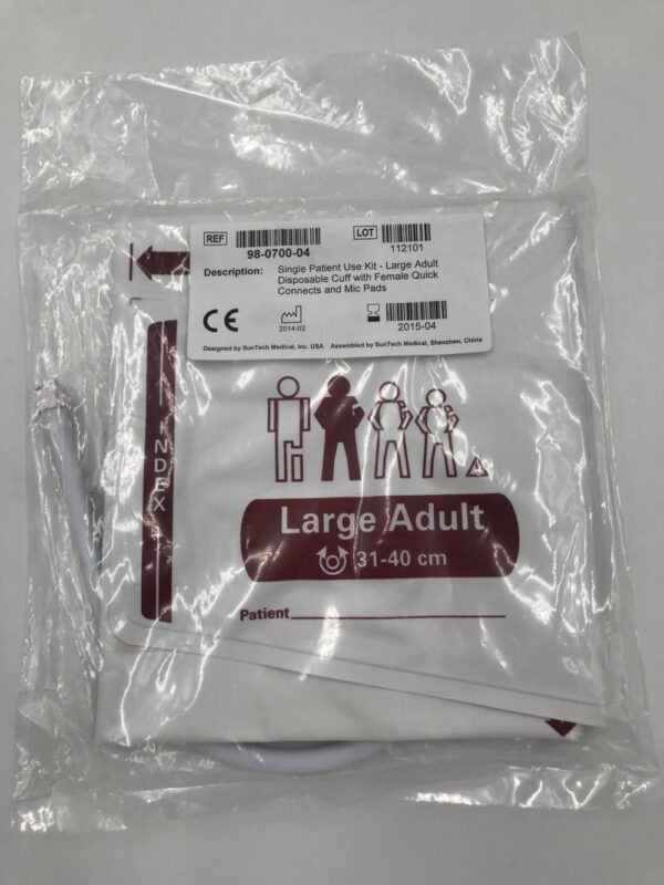 SunTech Medical 98-0700-04 Large Adult Disposable Cuff (X)