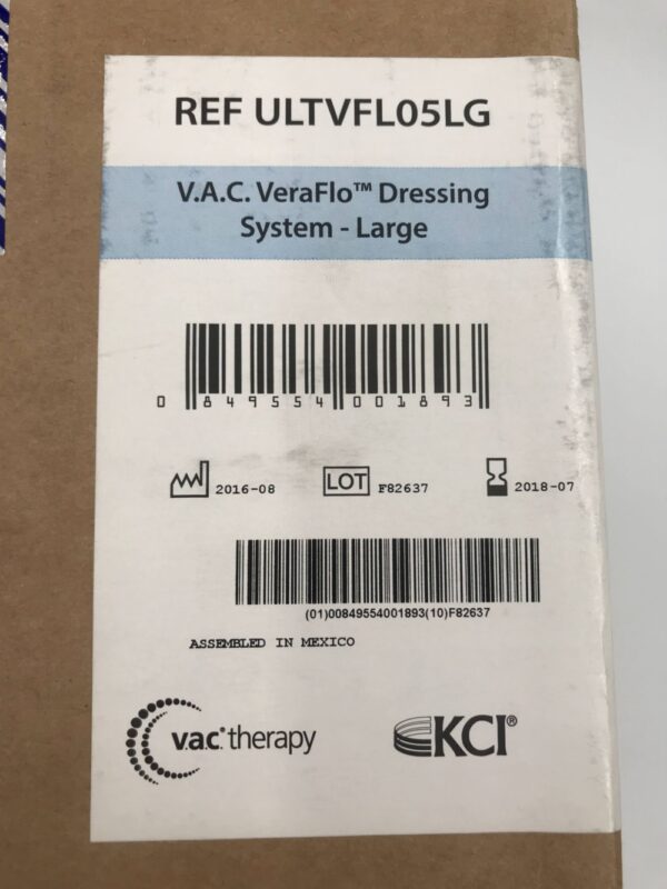 KCI ULTVFL05LG V.A.C. VeraFlo Dressing System Large (5/Box) (X)