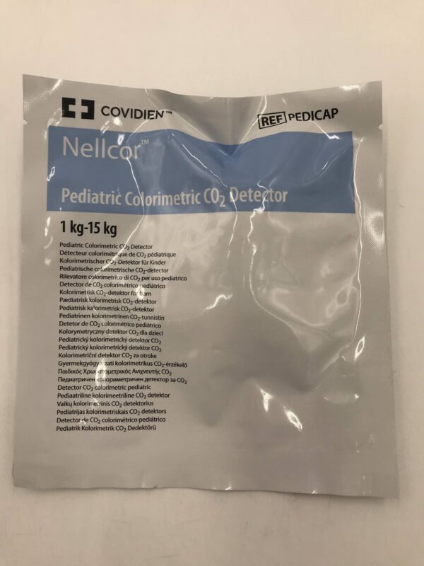 Covidien PEDICAP Nellcor Adult Pediatric Colorimetric CO2 Detector 1Kg-15Kg