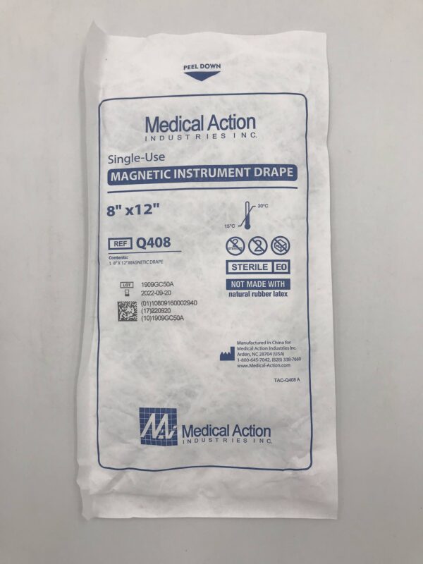 MEDICAL ACTION Q408 Magnetic Instrument Drape 8in x 12in (X)