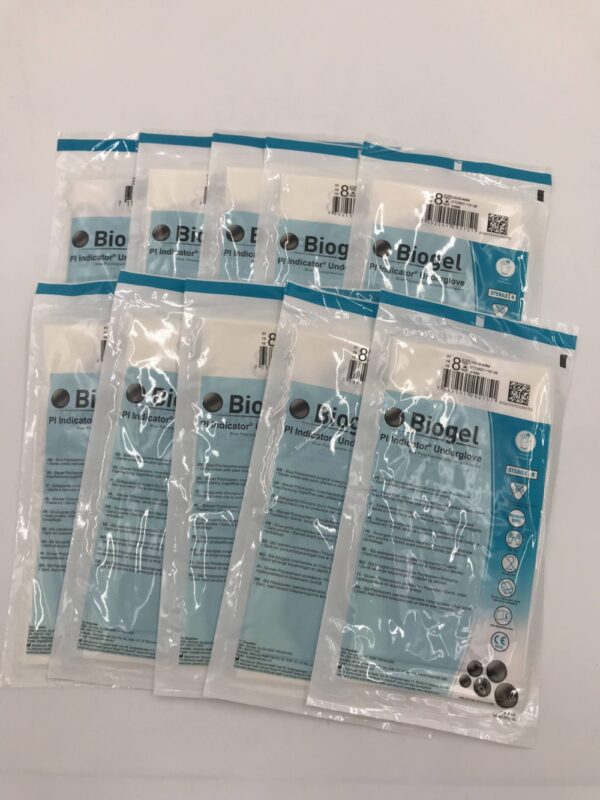 MOLNLYCKE HEALTH 41680 Biogel PI Indicator Surgical Underglove 8 (10/Lot)(X)