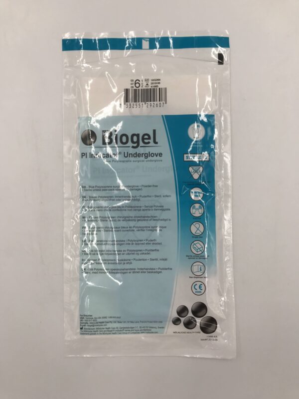 MOLNLYCKE HEALTH 41665 Biogel PI Indicator Surgical Underglove 6.5 (10/Lot)(X)