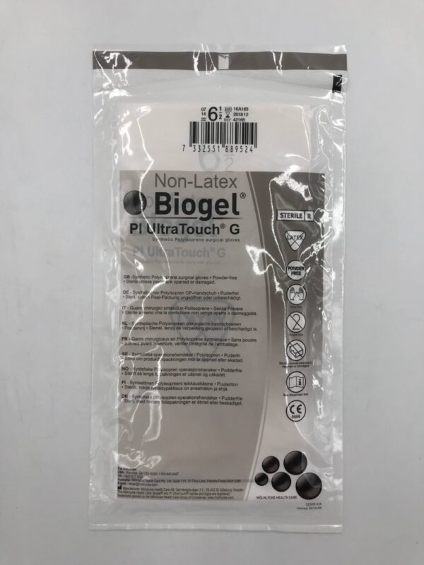 MOLNLYCKE HEALTH 42165 Non-Latex Biogel PI UltraTouch G Surgical Gloves 6.5 (10/Lot)(X)