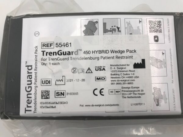 D.A. Surgical 55461 TrenGuard 450 Hybrid Wedge Pack for Patient Restraint