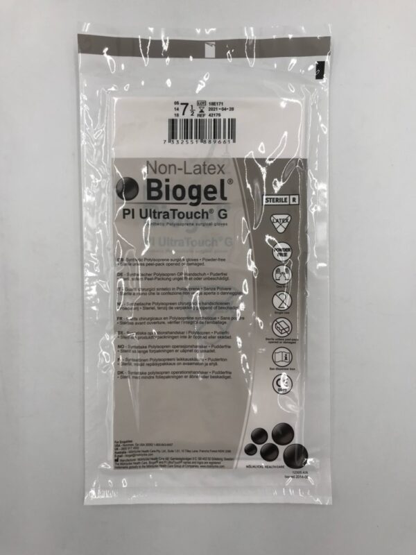 MOLNLYCKE HEALTH 42175 Non-latex Biogel PI UltraTouch G Surgical Gloves 7.5 (10/Lot)(X)