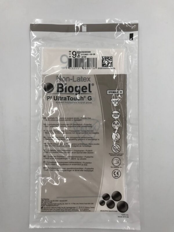 MÖLNLYCKE HEALTH 42190 Non-Latex Biogel PI UltraTouch G Surgical Gloves 9 (10/Lot)(X)