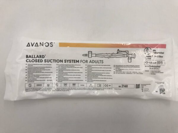 AVANOS 2160 Ballard Closed Suction System Adults 24h Endotracheal 12F