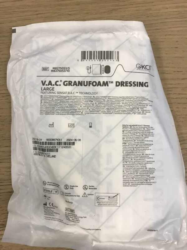 KCI M8275053 V.A.C. GranuFoam Dressing Large (X)