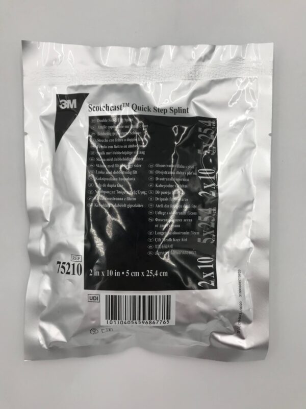 3M 75210 ScotchCast Quick Step Splint Double Sided Felt Splint 2in x 10in (X)