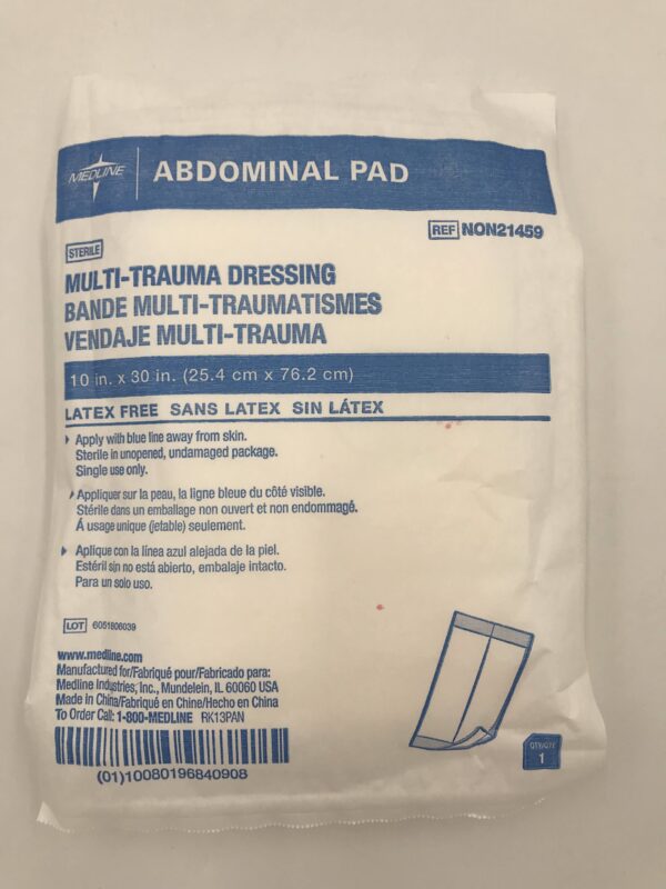 MEDLINE NON21459 Abdominal Pad Multi-Trauma Dressing 10in x 30in