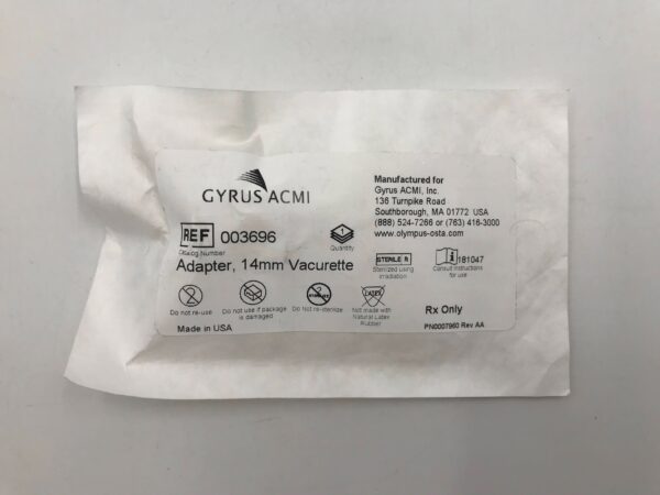 GYRUS ACMI 003696 Adapter, 14mm Vacurette (X)