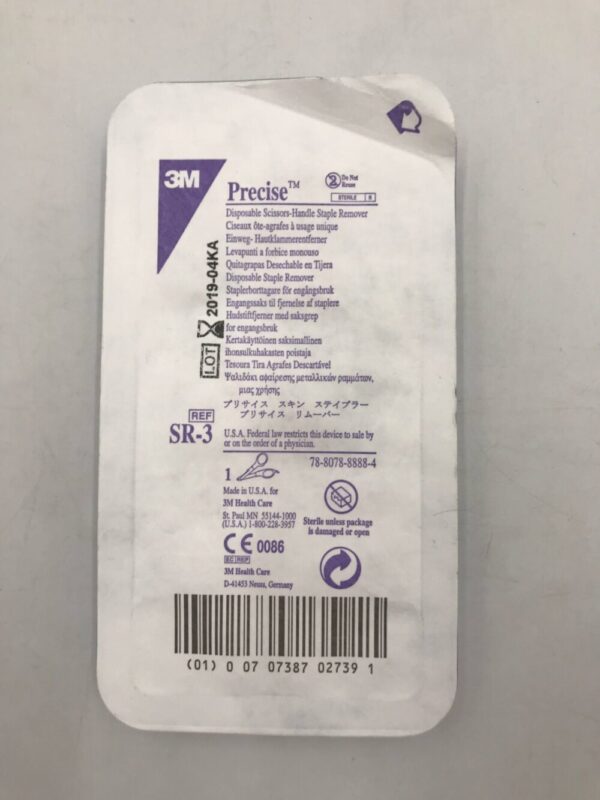 3M SR-3 Precise Disposable Scissors-Handle Staple Remover (X)