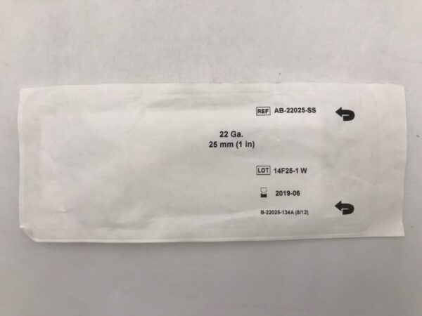 ARROW AB-22025-SS StimuQuik Insulated Peripheral Nerve Block Needle 22G x 25mm (X)