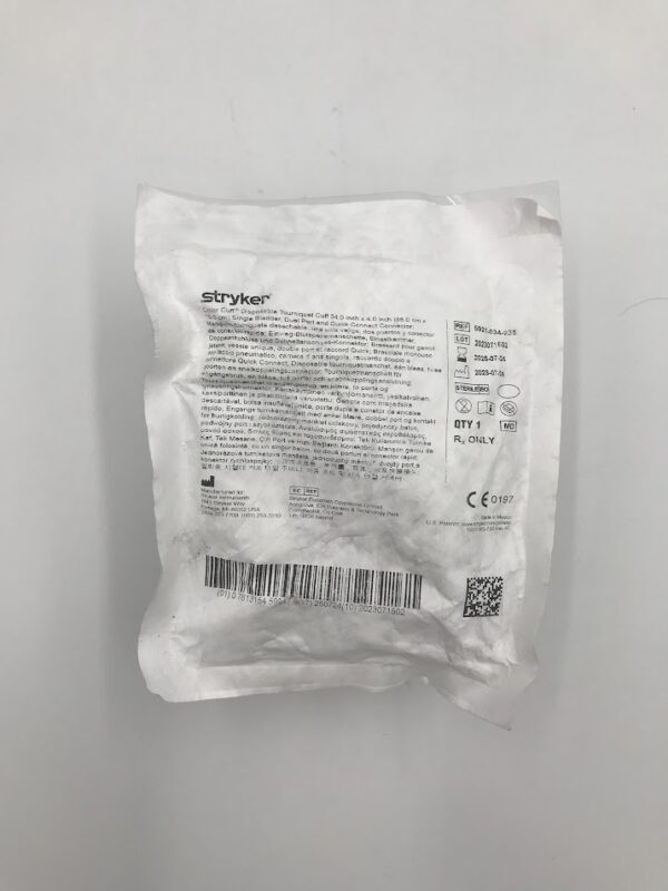 STRYKER 5921-034-235 Color Cuff Disposable Tourniquet Cuff Single Bladder Dual Port (X)