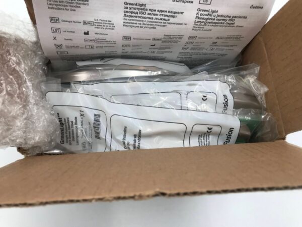 CAREFUSION 4604EU GreenLight ISO Green Standard Stainless Steel Laryngoscope Blade MAC4 (20/Case)