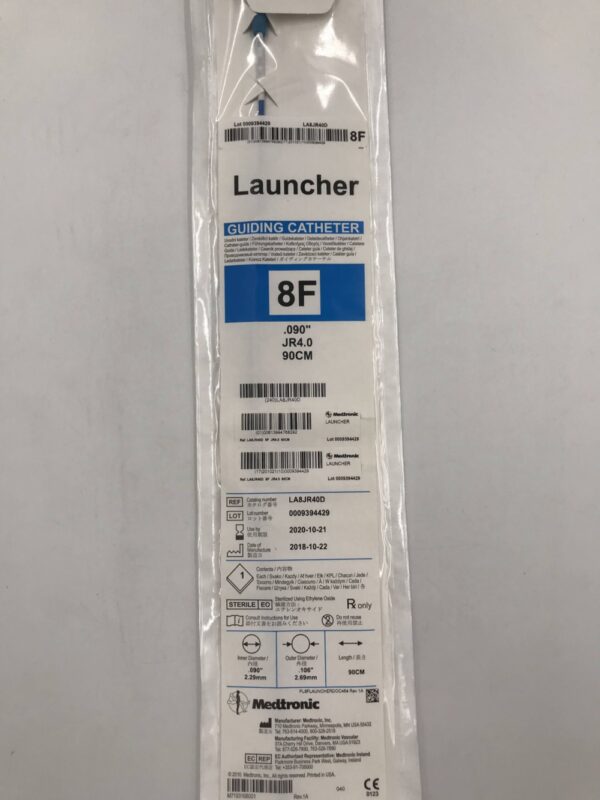 MEDTRONIC LA8JR40D Launcher Guiding Catheter JR4.0 8F (X)