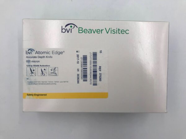 BVI 370260 BEAVER VISITEC Atomic Edge Accurate Depth Knife 600 Micron (10/Box)(X)