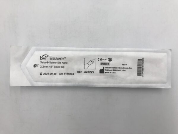 BVI 378222 Beaver Visitec Xstar Safety Slit Knife 2.2mm 45Deg Bevel Up (10/Box)(X)