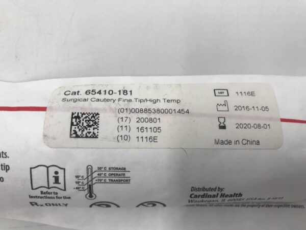 Cardinal Health 65410-181 Surgical Cautery FIne Tip/High Temp (X)