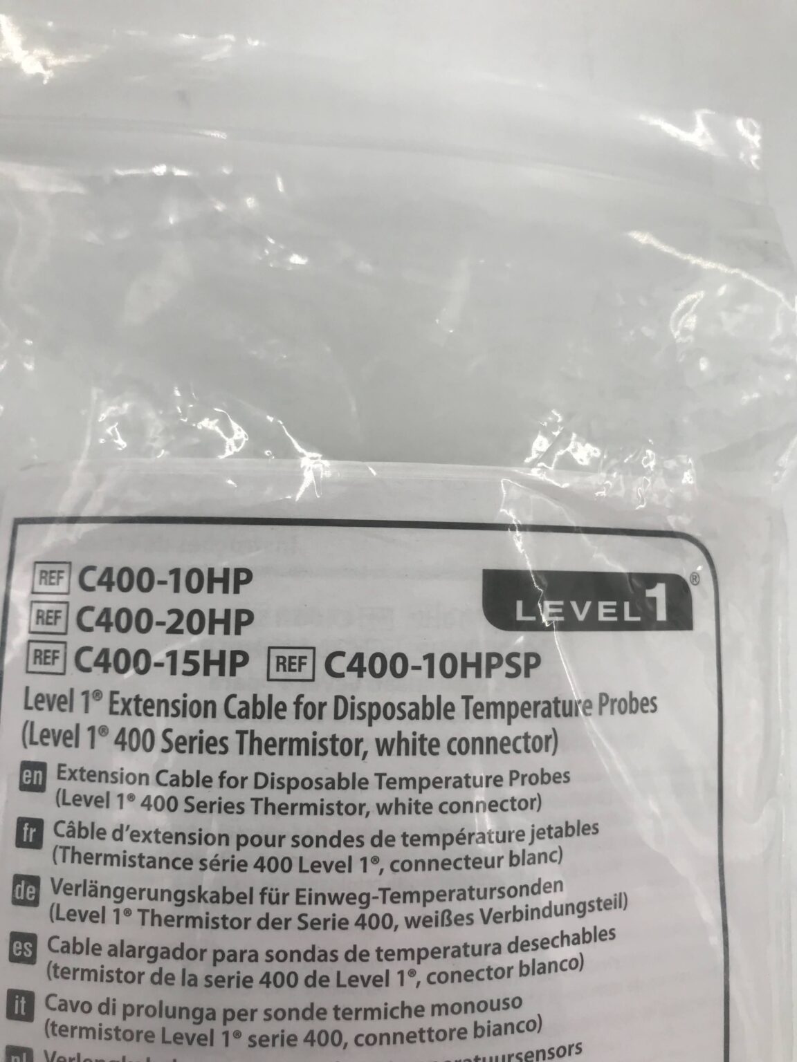 Smiths Medical C400-10HP Level 1 Extension Cable for Disposable