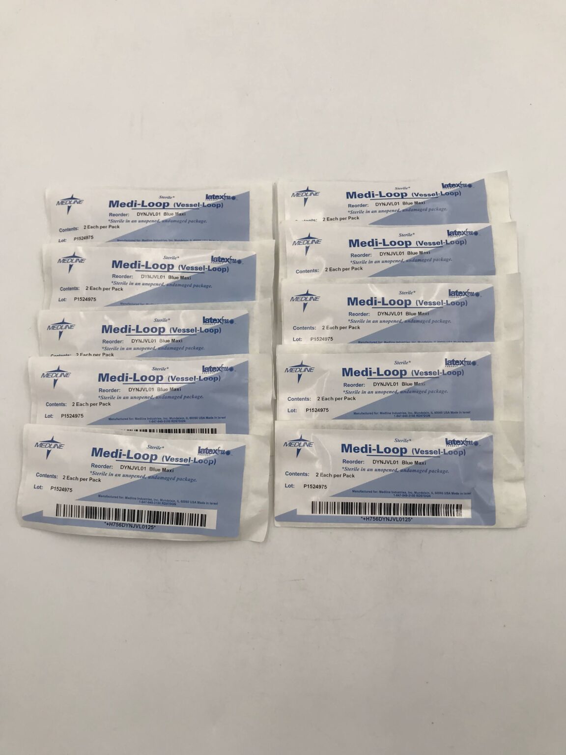 Medline DYNJVL01 Medi-Loop (Vessel Loop) Blue Maxi (10/Package