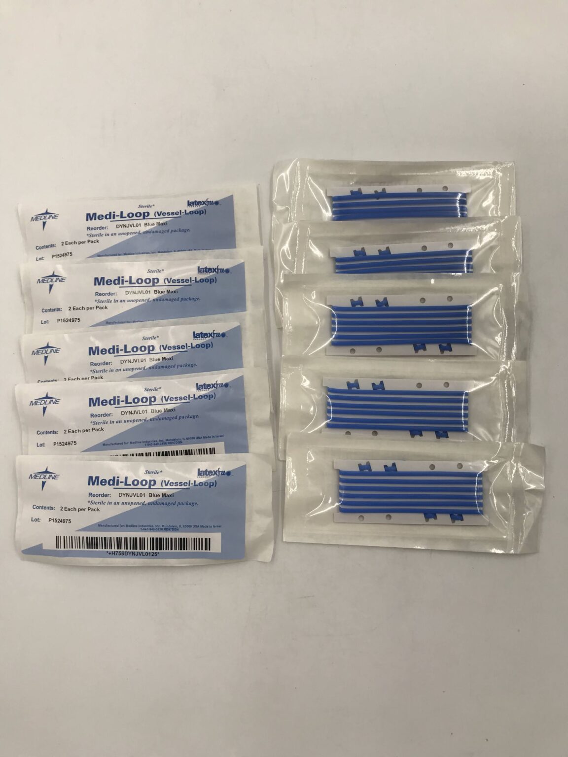 Medline DYNJVL01 Medi-Loop (Vessel Loop) Blue Maxi (10/Package