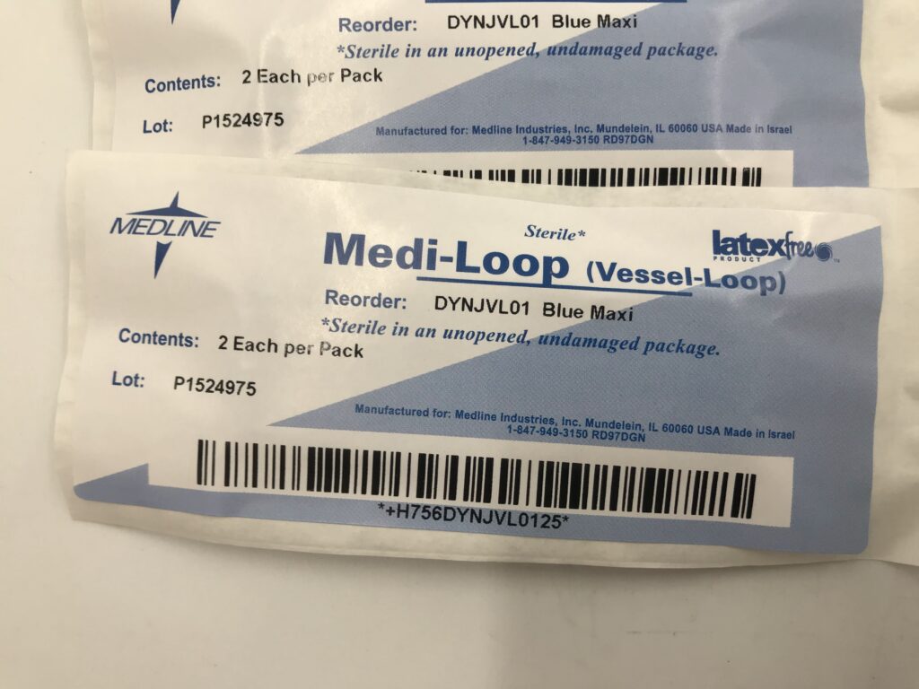 Medline DYNJVL01 Medi-Loop (Vessel Loop) Blue Maxi (10/Package