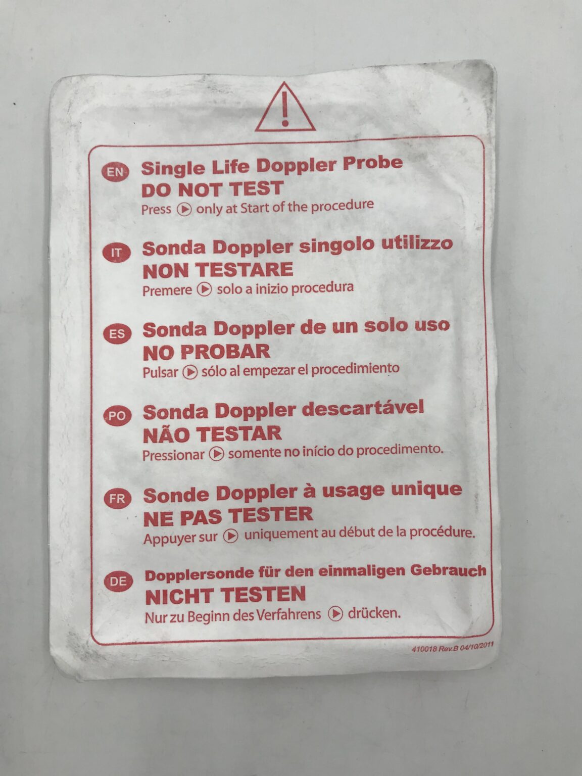 THD 800063 Slide Disposable Sterile Doppler Probe (X) - GB TECH USA