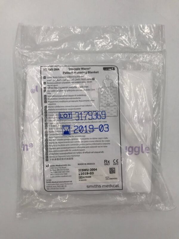 SMITHS MEDICAL SWU-2004 Snuggle Warm Patient Warming Blanket, Level 1 (X)