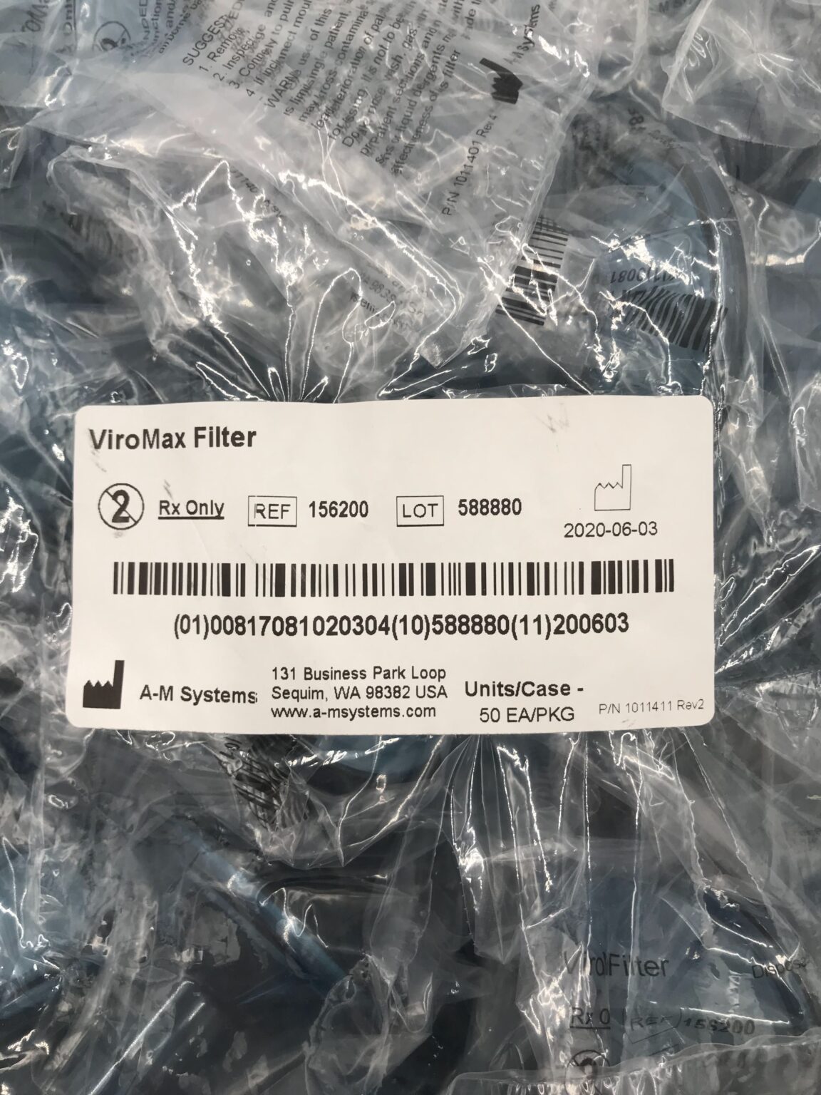 A-M Systems 156200 ViroMax Filter (50/Pkg) - GB TECH USA