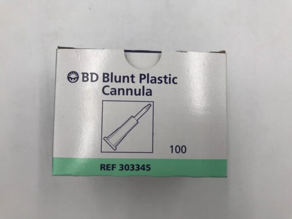 BD 303345 Blunt Plastic Cannula (100/Box)(X)