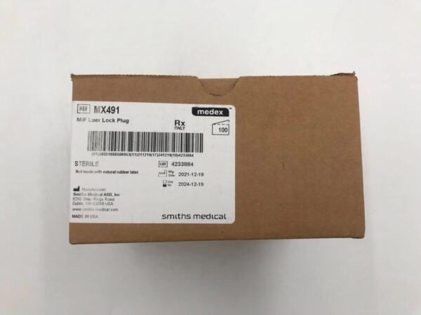 SMITHS MEDICAL MX491 Medex M/F Luer Lock Plug (100/Case)