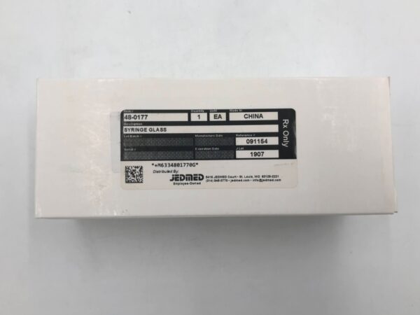 JedMed 091154 Syringe Glass Reusable