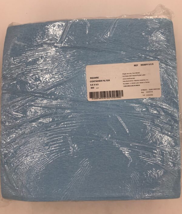 MEDLINE MDSFF Square Container Filter 9.5 x 9.5 (500/Package)