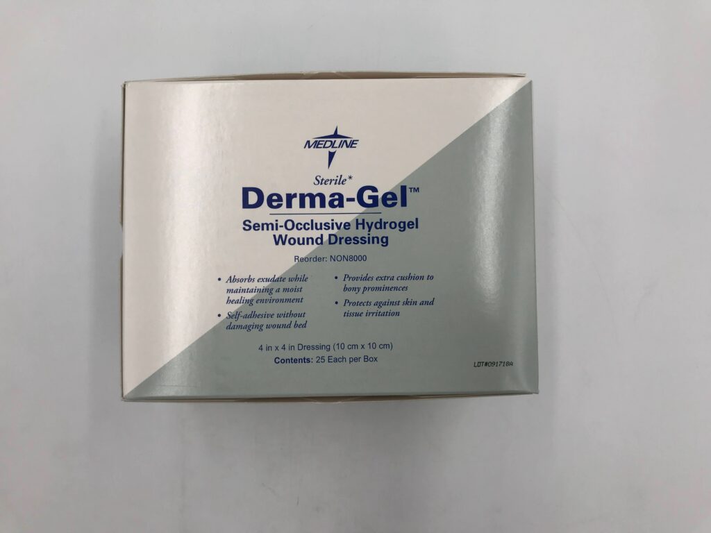 MEDLINE NON8000 Derma-Gel Semi-Occlusive Hydrogel Wound Dressing 4